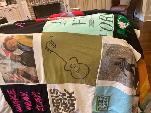 Customer photo review of Classic T-Shirt Blanket