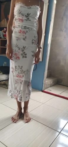 Customer photo review of Amina Midi Dress