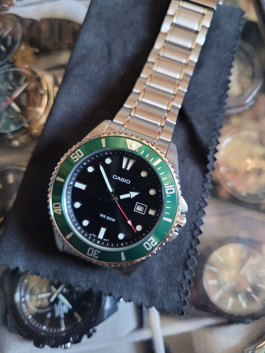 Customer photo review of Reloj Casio Submariner Marlin Duro MDV-107D-3AVDF Kermit Buceo