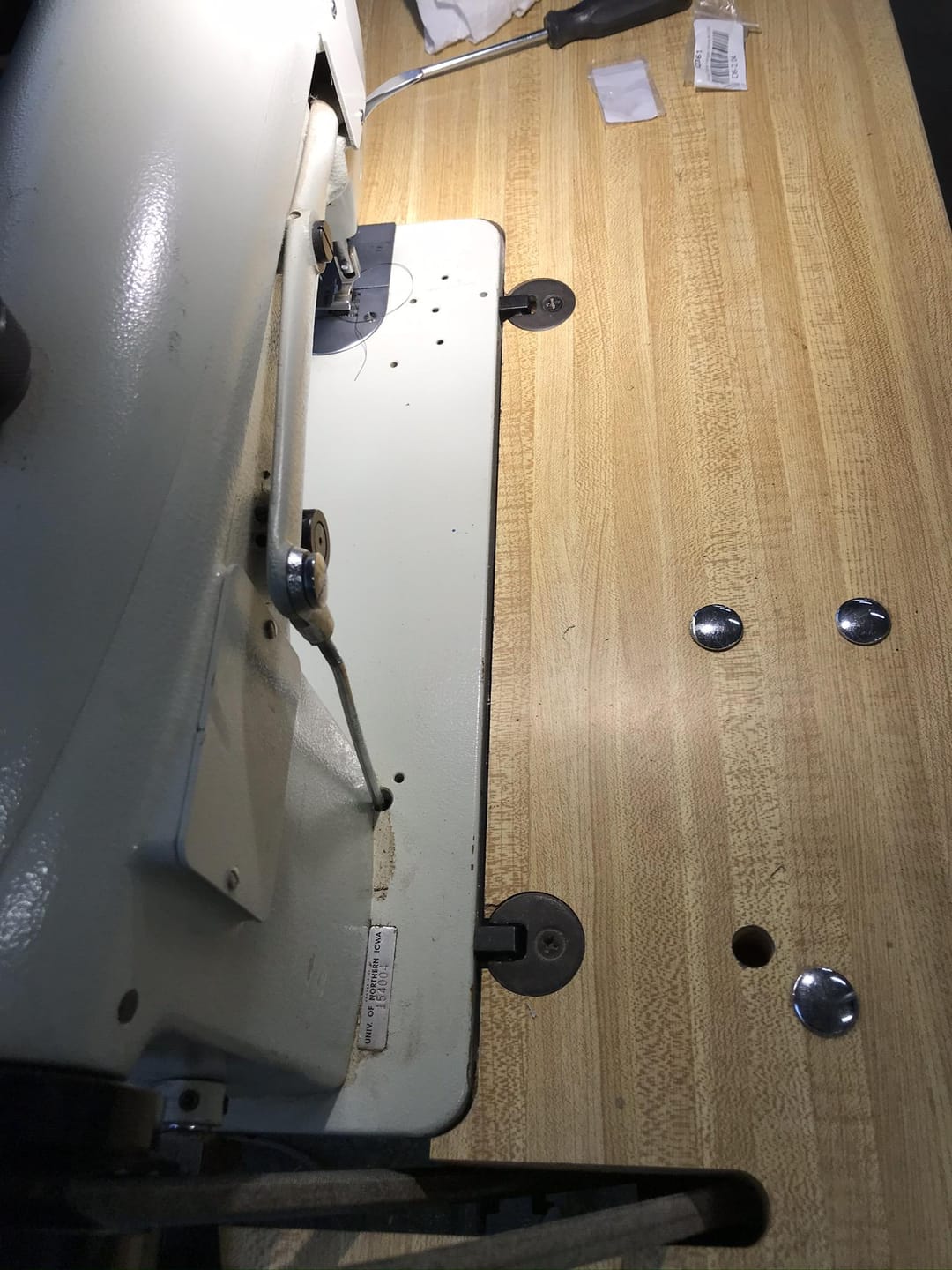 Customer photo review of Commercial Table Hinge Hook #12361