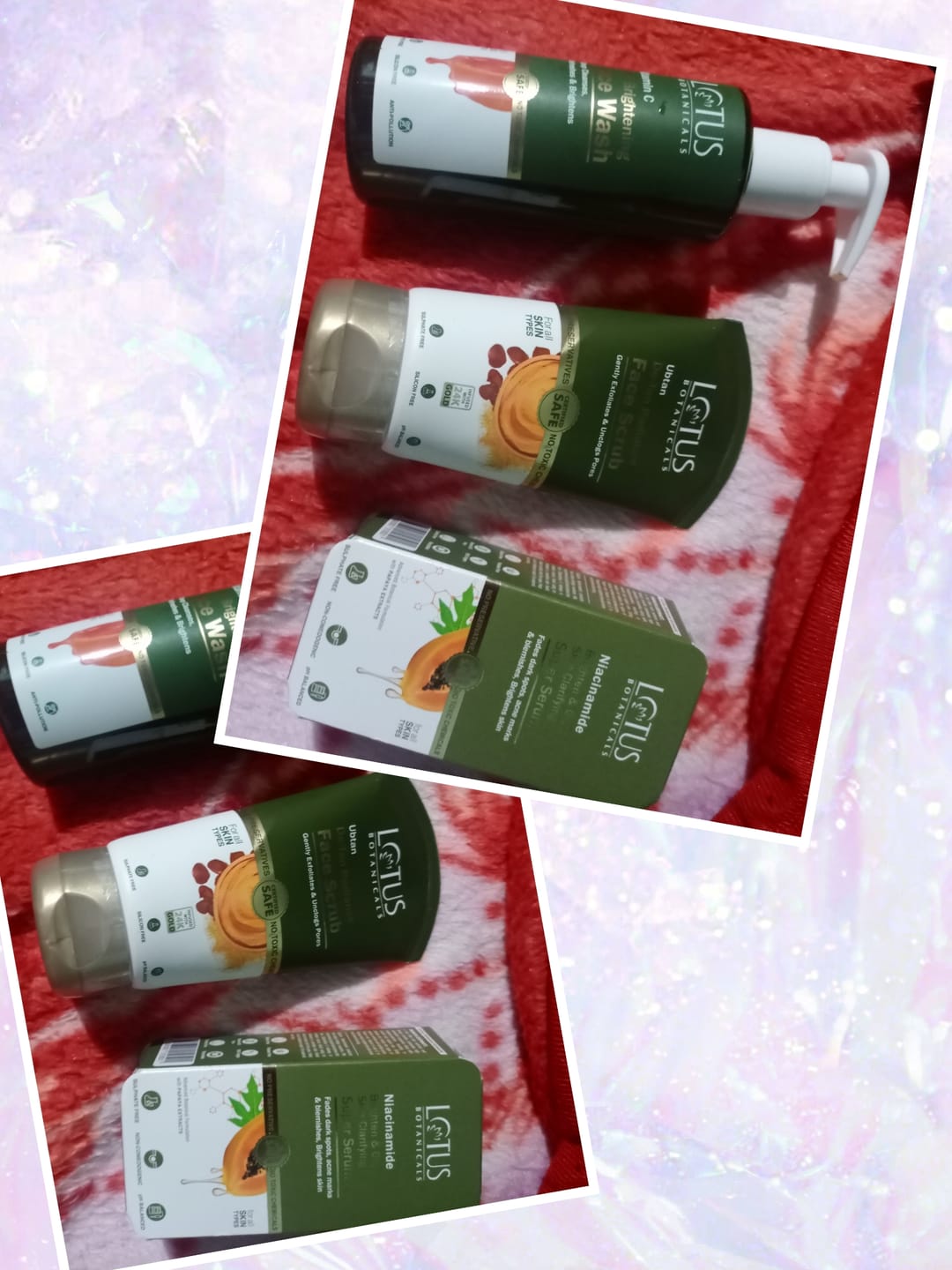 Customer photo review of Papaya & Niacinamide Brighten & Glow Skin Clarifying Super Serum