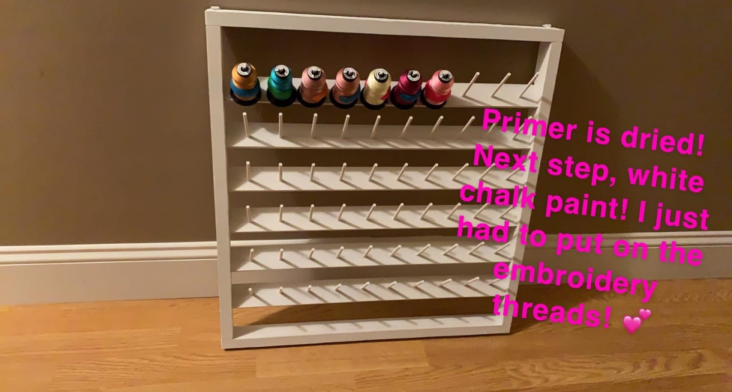 Customer photo review of RNK, Easy Access Thread Rack (Holds 60 Spools)