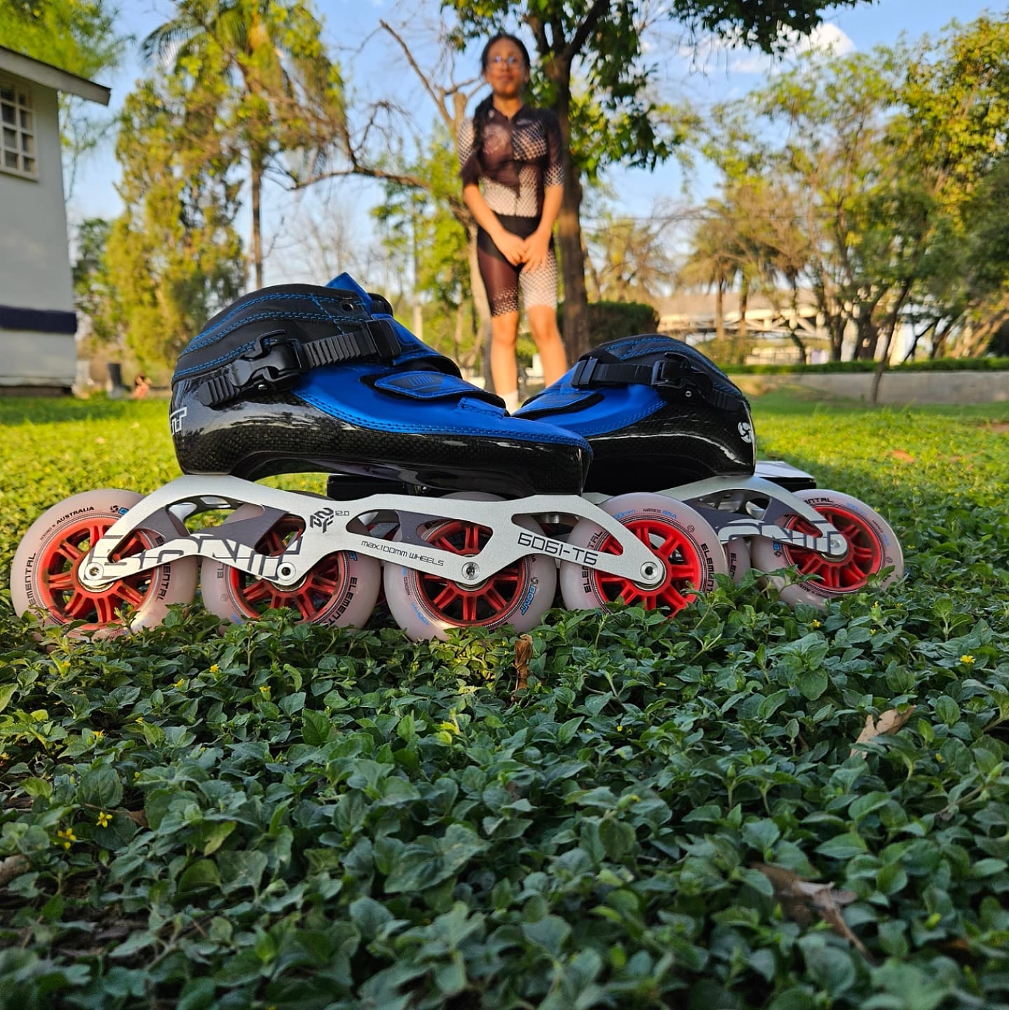 Customer photo review of Luna Inline Speed Skates