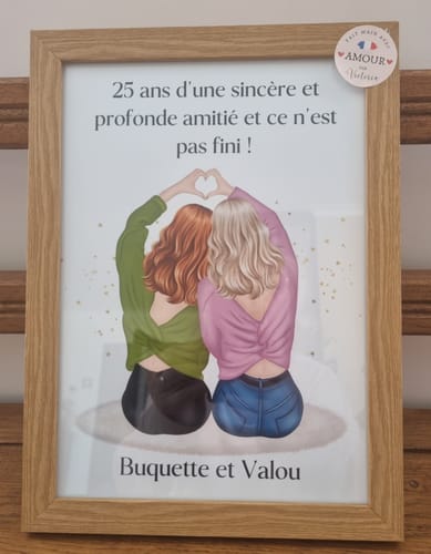 Customer photo review of Affiche Personnalisée - Meilleures Amies