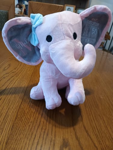 Customer photo review of Kuschel Elefant - Baby-Stofftier