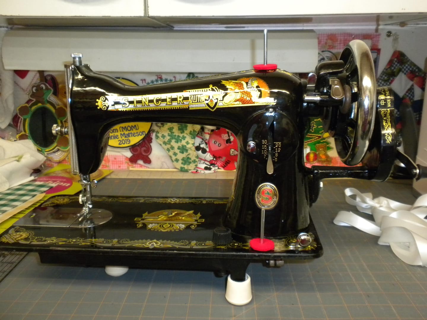Customer photo review of Spool Pin, Drive-In Metal, Singer #YA-1