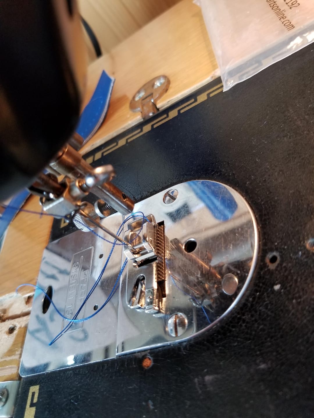 Customer photo review of Magnetic Sewing Machine Seam Guide / Gauge