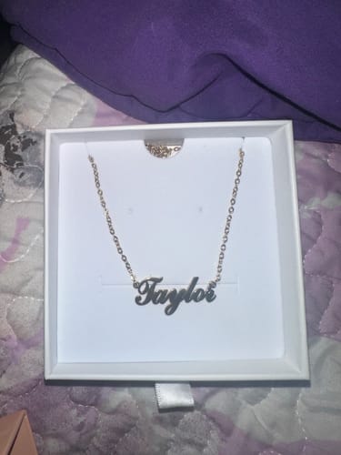 Customer photo review of Personalized Name Necklace