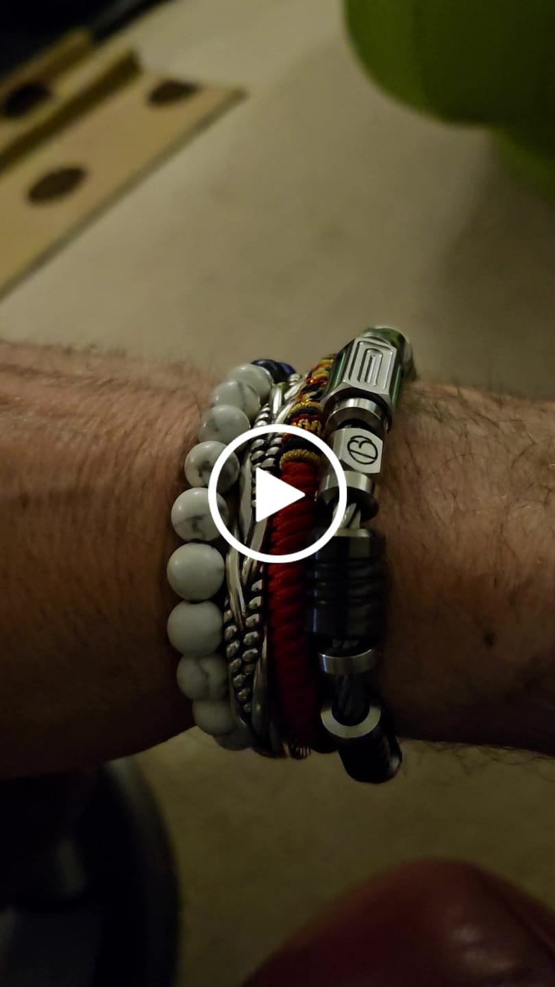Customer video review of Buddha Stones Viking Style Twisted Braided Pattern Copper Balance Bracelet