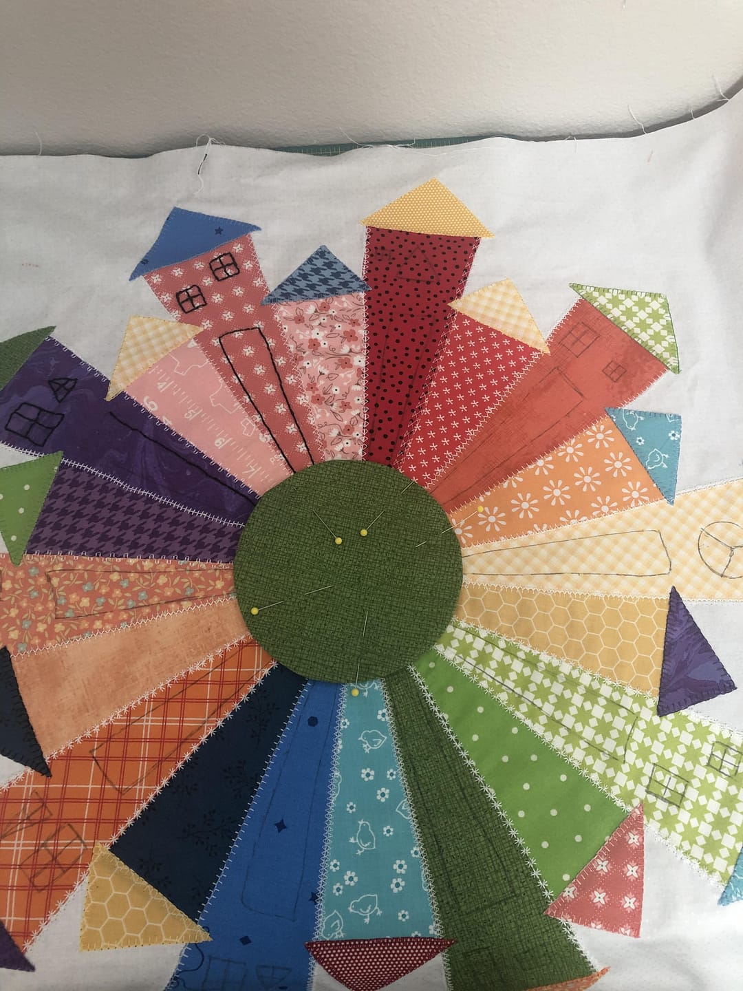 Customer photo review of Dresden Neighborhood Mini Quilt Pattern