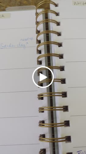 Customer video review of Undated MINI Horizontal Weekly Planner, Sage Advice