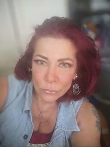 Customer photo review of Wildcat Green Prescription Colored Contact Lenses