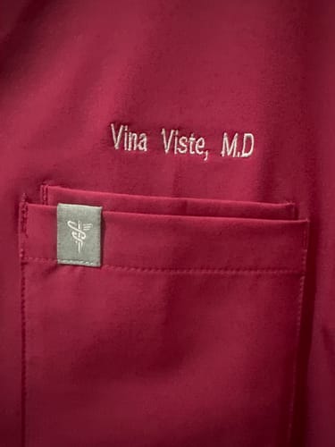 Customer photo review of Front Embroidery