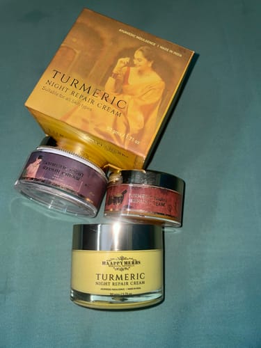 Customer photo review of Turmeric Night Repair Cream