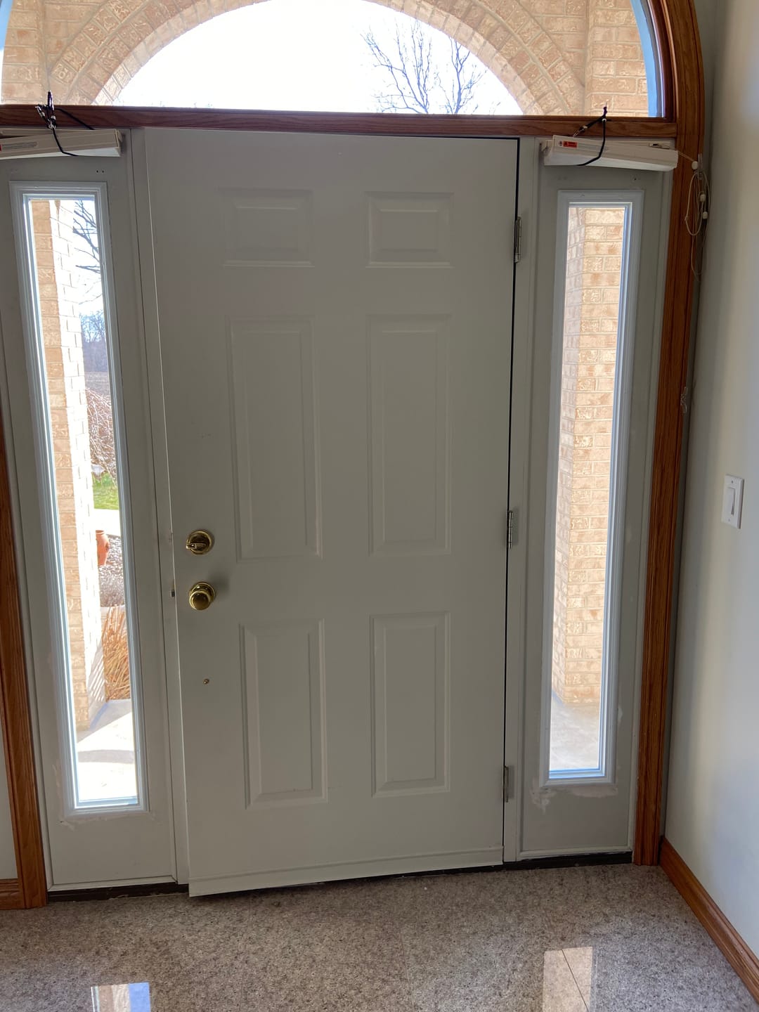 Customer photo review of Clear 1 Lite Glass and Frame Kit (Full Sidelite)