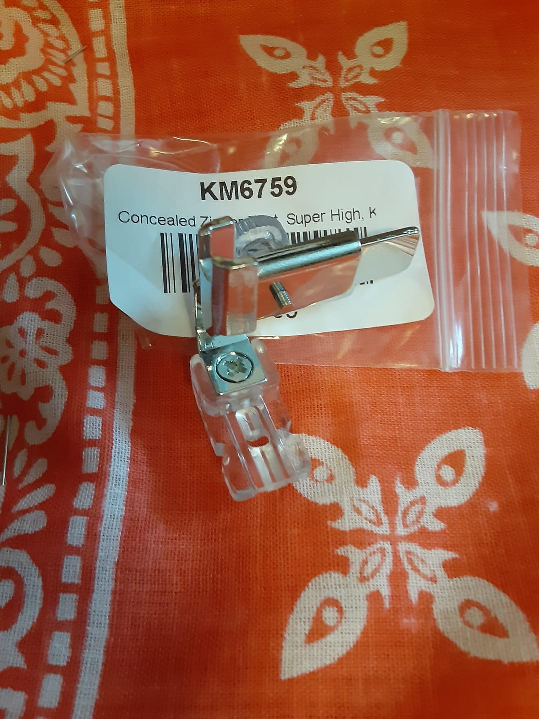 Customer photo review of Concealed Zipper Foot, Super High, Kenmore #KM6759
