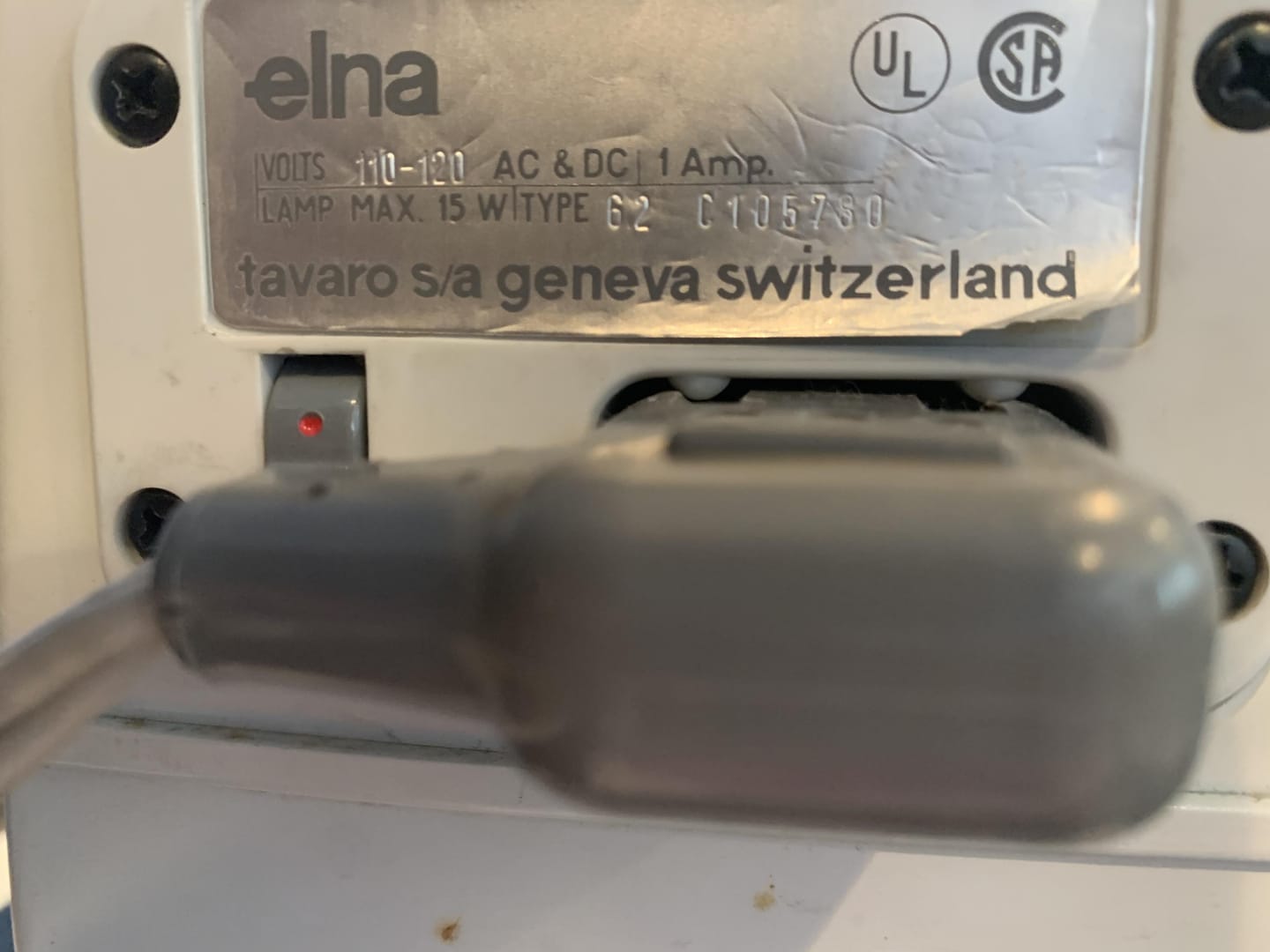 Customer photo review of Light Bulb, 110/120 Volts, 15 Watts, Elna #444100