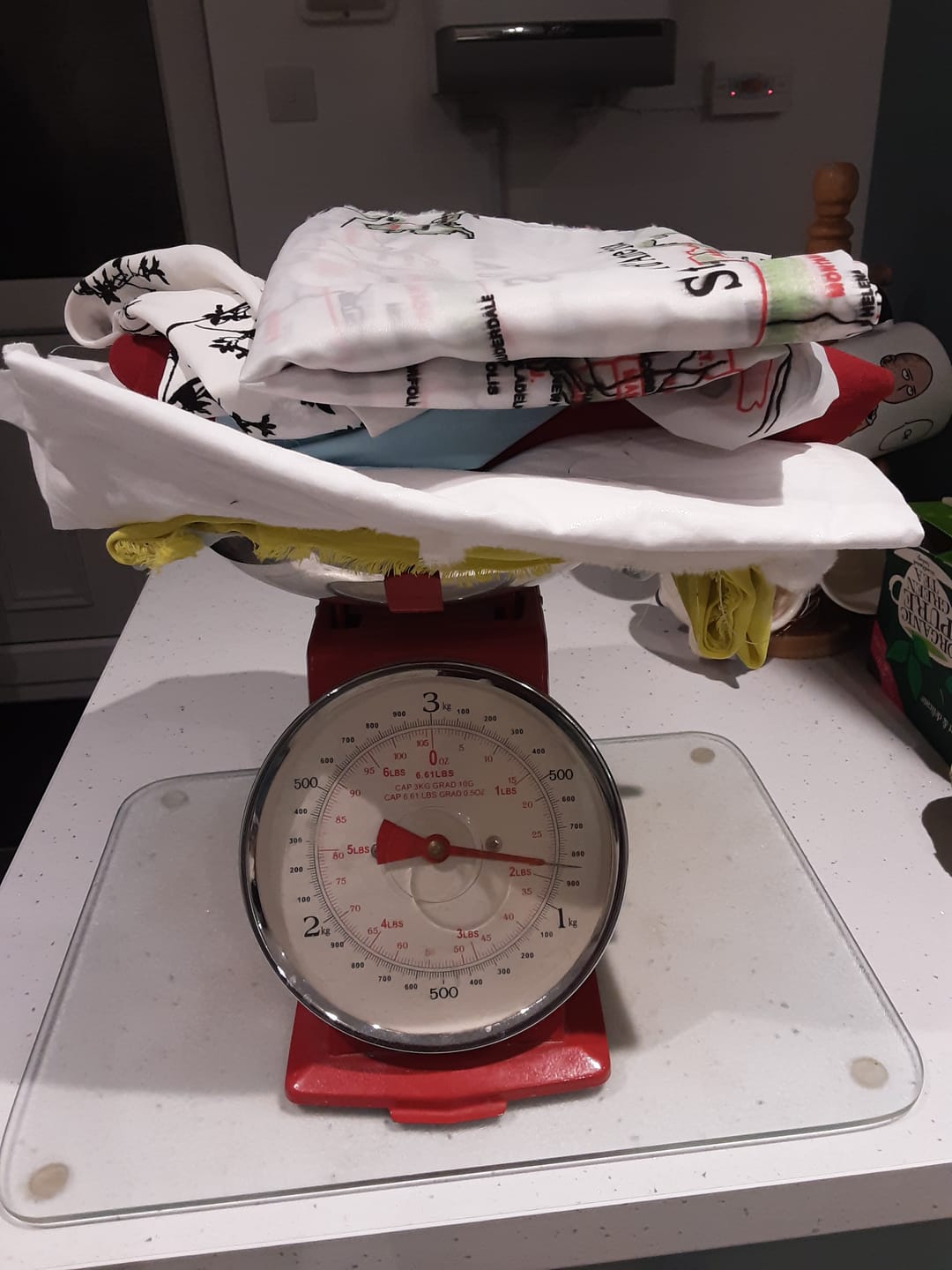 Customer photo review of 1kg Mixed Remnants Fabric Bag- Huge Variety