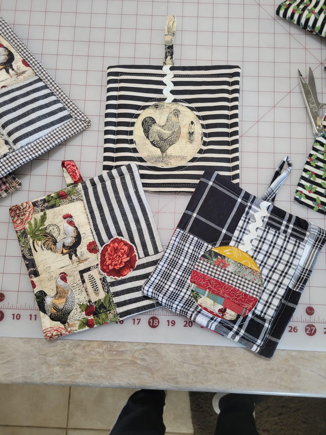 Customer photo review of BobbinSaver Bobbin Holder (3 Colors Available)