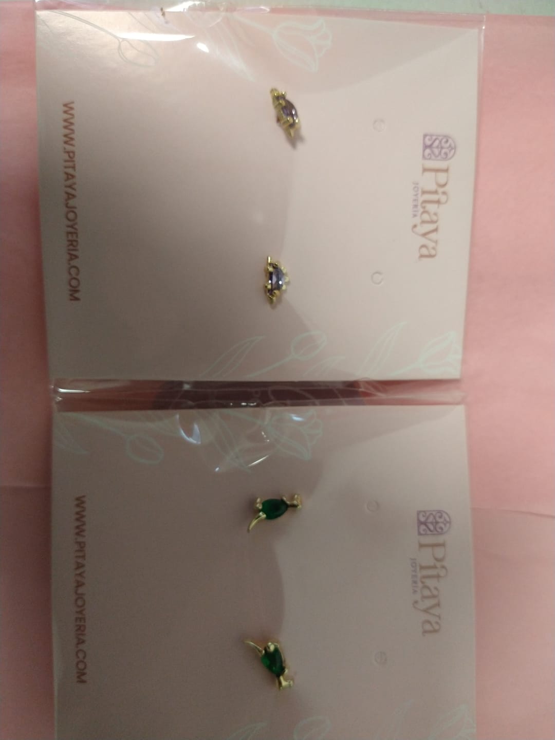 Customer photo review of Aretes de Dinosaurio