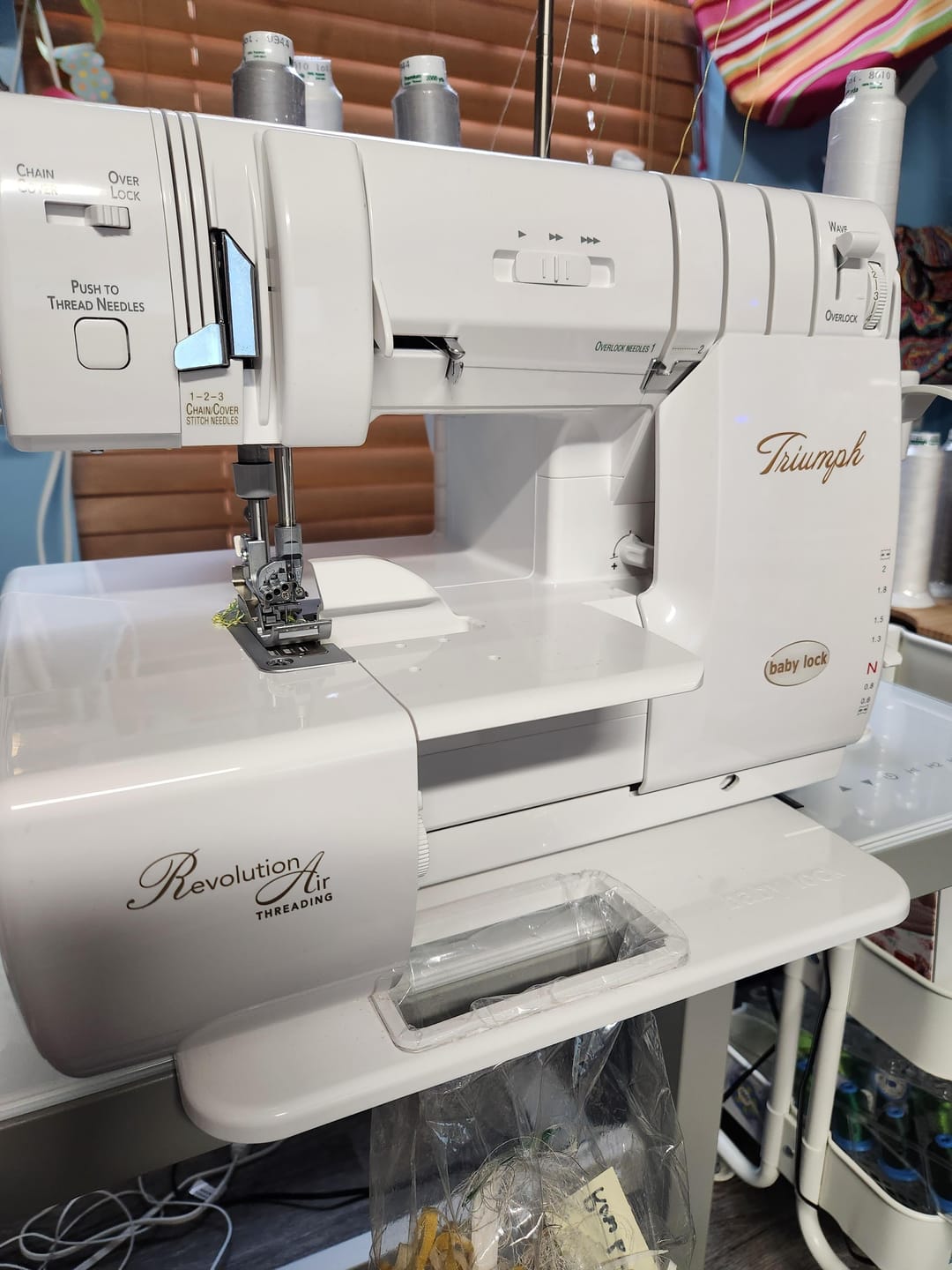 Customer photo review of Overlock Extension Table, Babylock #BLA-OLT