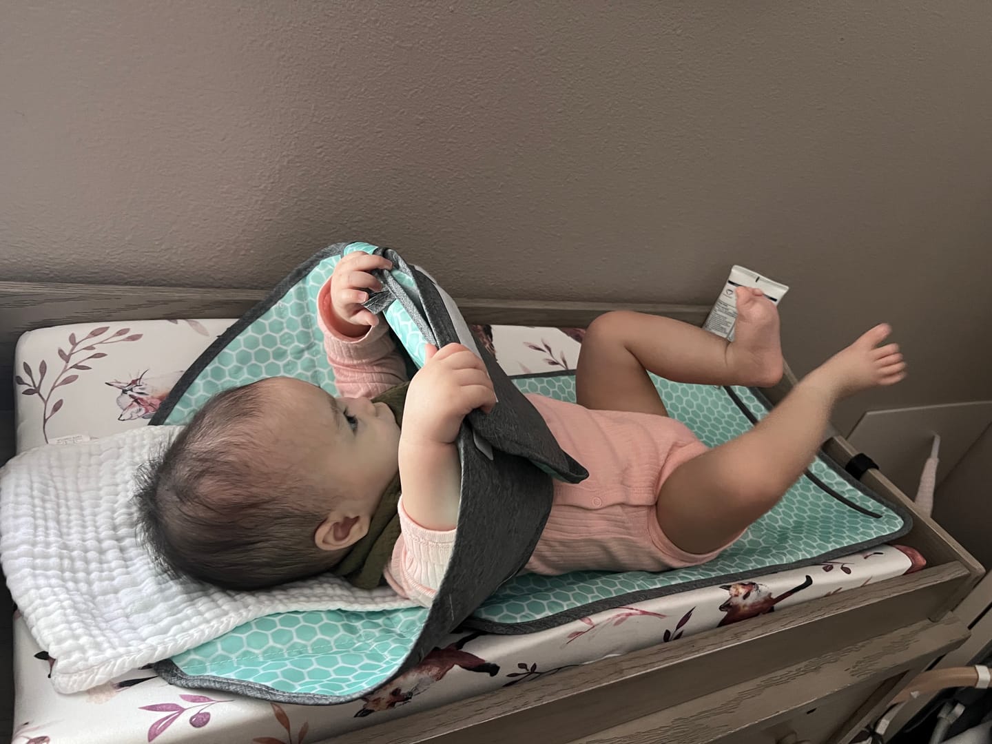 Customer photo review of Playtime Changing Pad™ - Excursion Edition