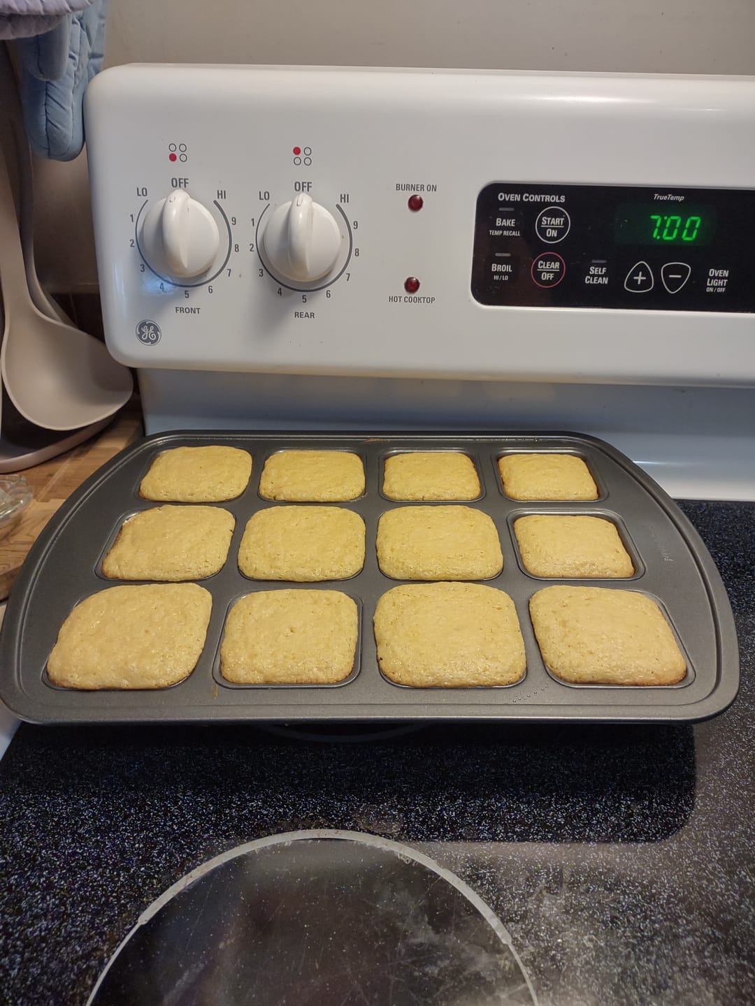 Customer photo review of Cousin T's Gourmet Honey Cornbread Mix