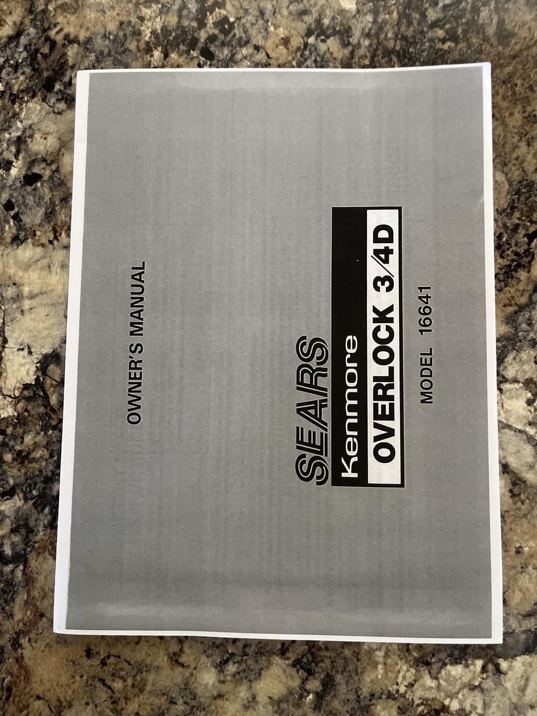 Customer photo review of Kenmore 385.16641 Models Instruction Manual
