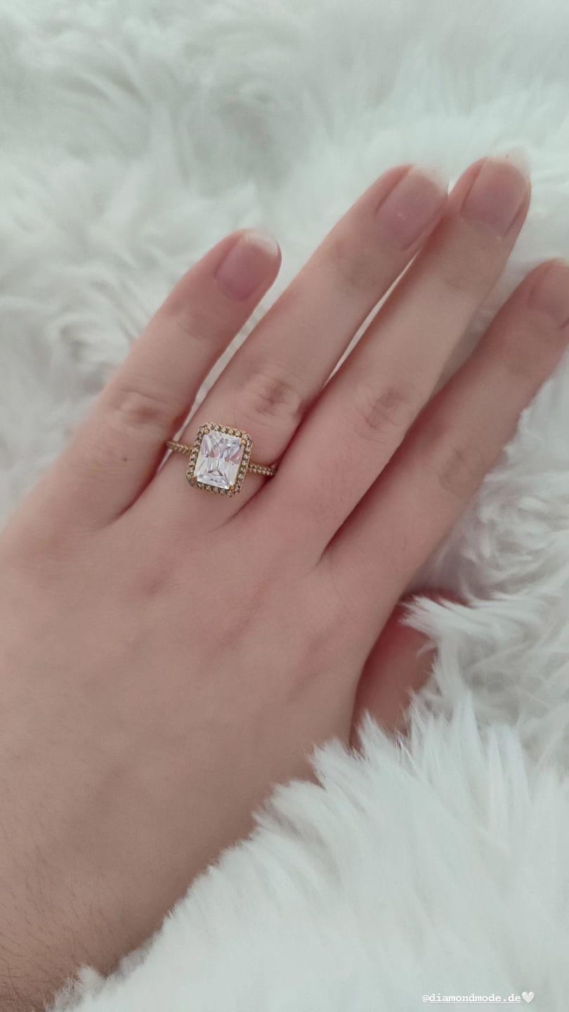 Customer photo review of Big Shine Ring | 18K vergoldet
