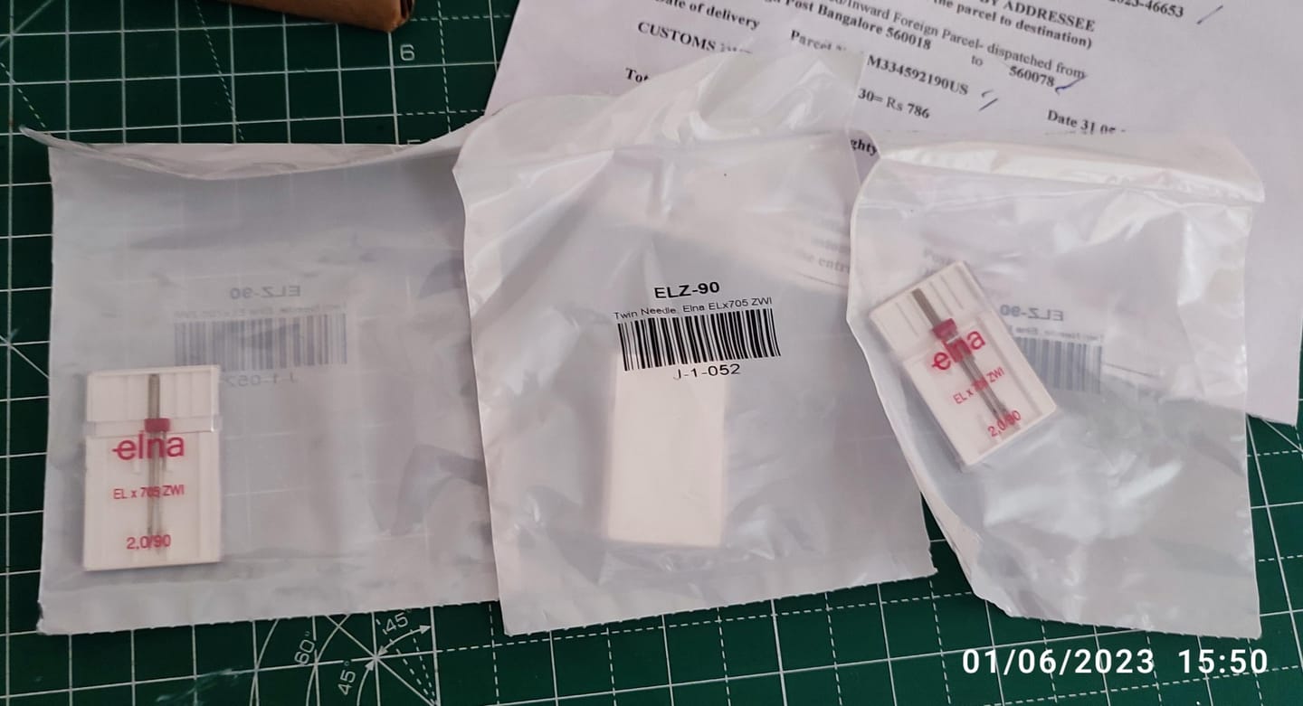 Customer photo review of Twin Needle, Elna ELx705 ZWI