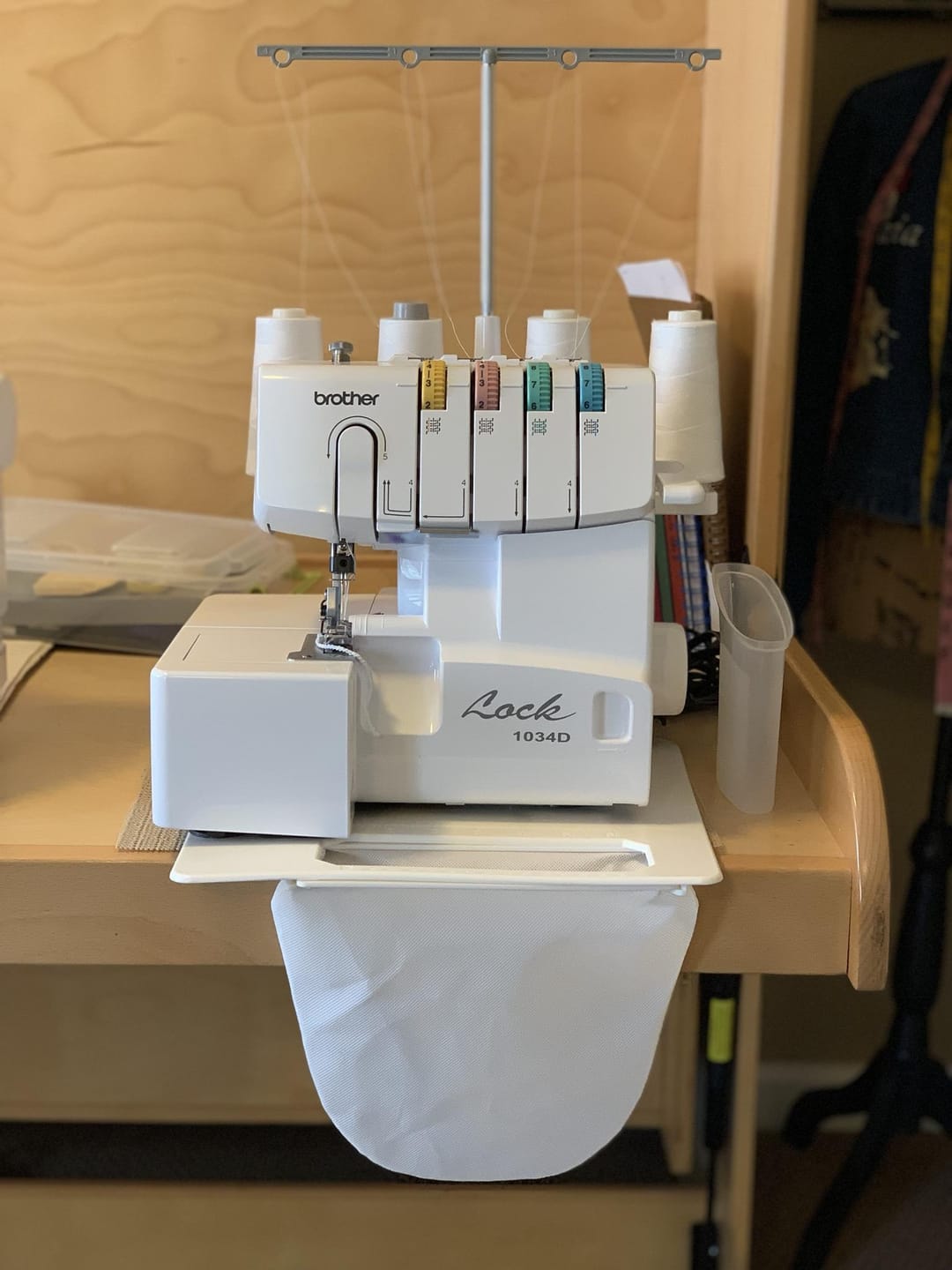 Customer photo review of Serger Scrap Catcher and Pad #STC