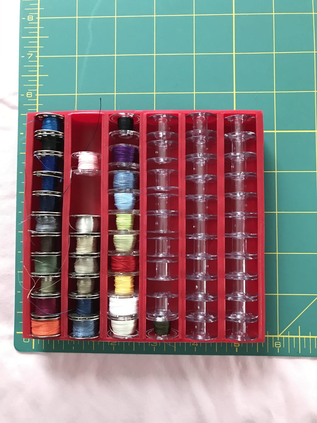 Customer photo review of Grabbit Bobbin Saver 2