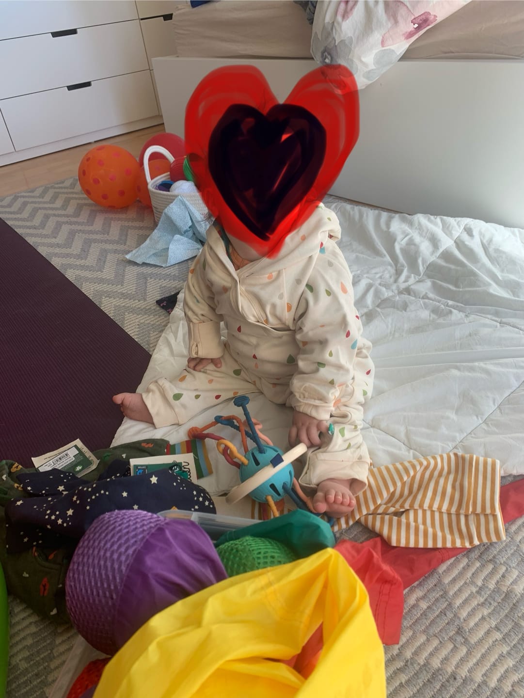 Customer photo review of Drip Drop Reversible Hooded Snug As A Bug Suit