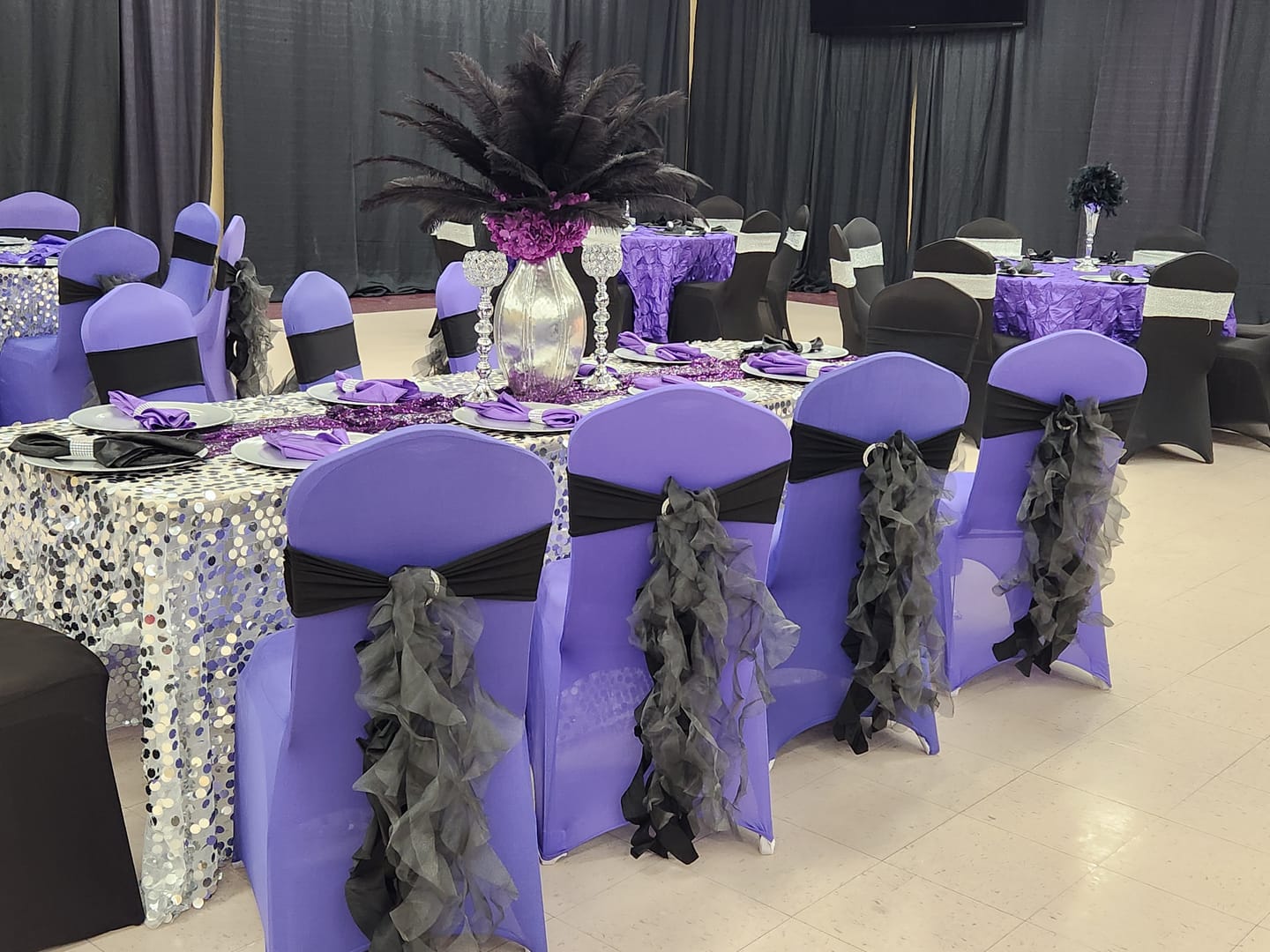Customer photo review of Ostrich Feather Tail Plumes 17-20" (Black)