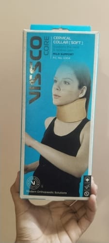 Customer photo review of Cervical Collar Soft | Neck Support for Cervical Spine Immobilization & Pain Relief (Beige)