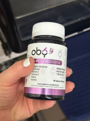 Customer photo review of Vitaminas | Colageno hidrolizado, Biotina, Resveratrol, Vitamina E y C, Keratina. Oby Beauty