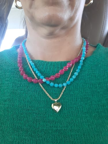 Customer photo review of Bubble Heart Charm