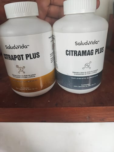 Customer photo review of Pack Plus: Citrato de Magnesio 2000mg (220 Cápsulas) y Potasio 400mg (200 Cápsulas)