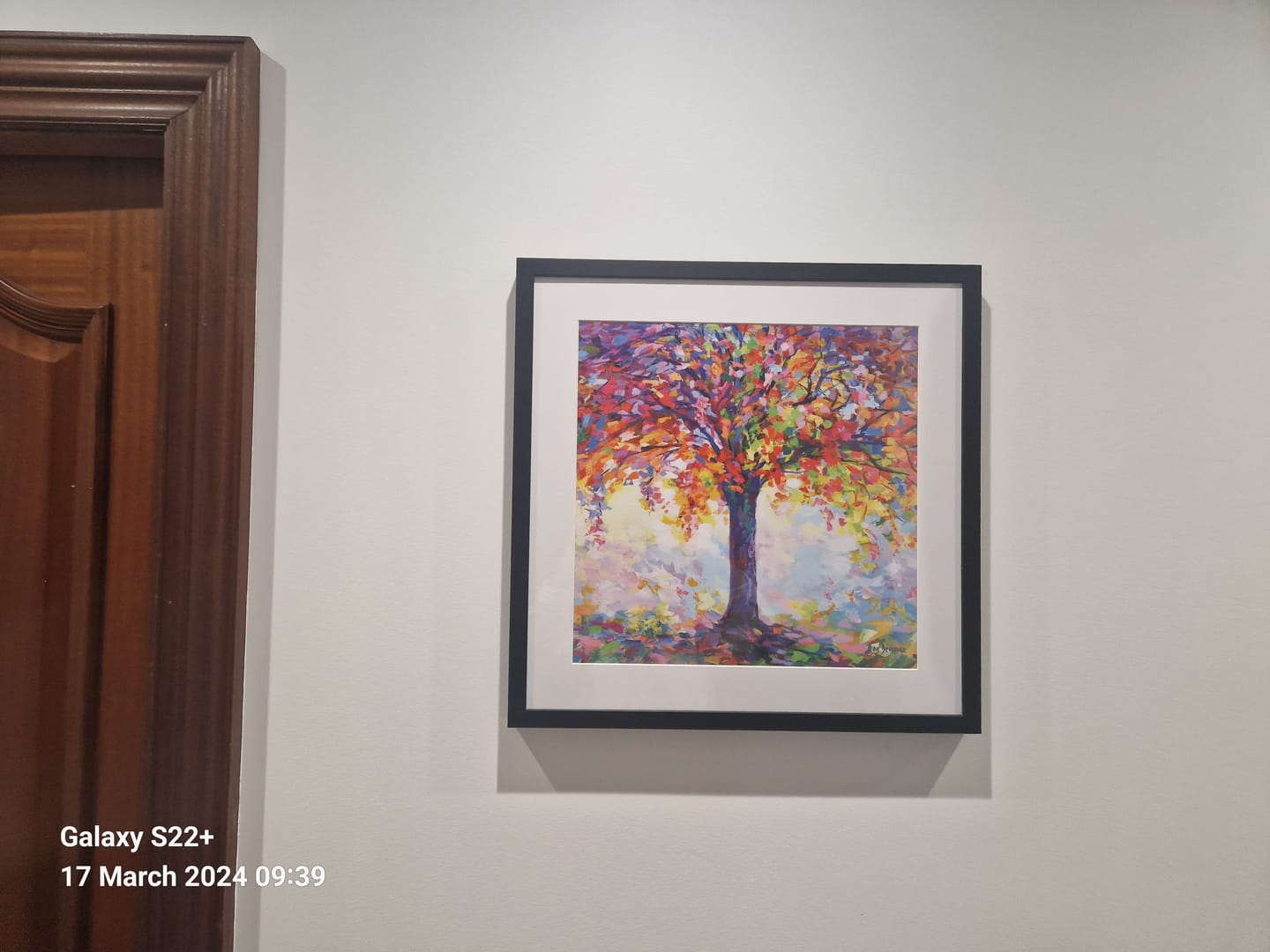 Customer photo review of Tree Of Happiness Square Framed Art Print