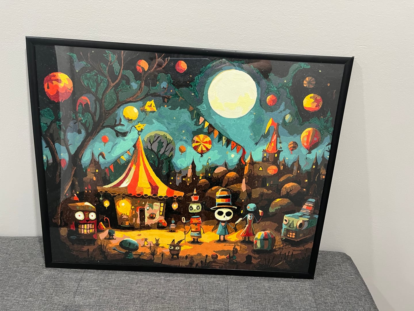Customer photo review of The Spooky Festival - Paint by Numbers