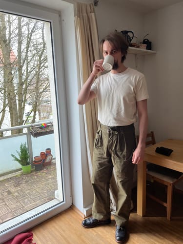 Customer photo review of 1943 British Army KD & JG Gurkha Bermuda Pants - Olive