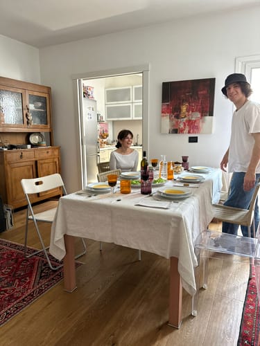 Customer photo review of Tovaglia Puro Lino Grezzo Stropicciato No Stiro
