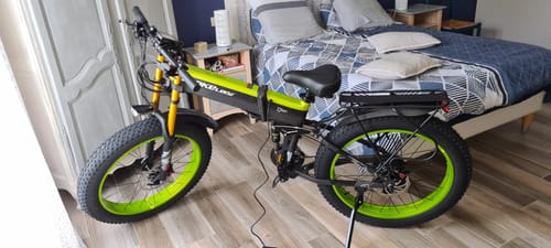 Customer photo review of Lankeleisi XT750 Plus 1000W 26" Fat Bike Dual Crown Fork Foldable 17.5Ah E Moutain Bike EMTB