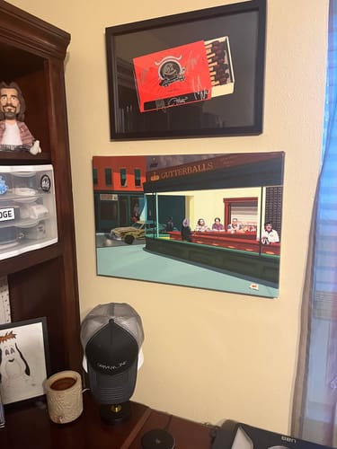 Customer photo review of Lebowski Nighthawks Canvas 24x16