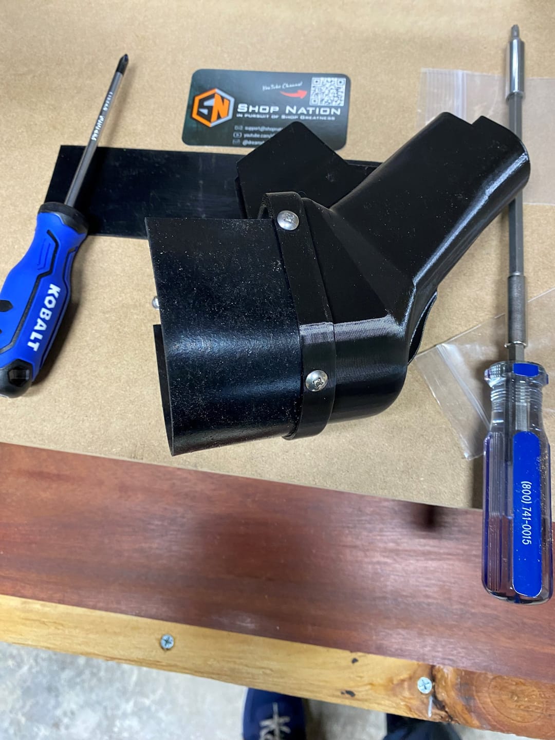Customer photo review of Ridgid & Delta Cruzer 12” Miter Saw Dust Collection