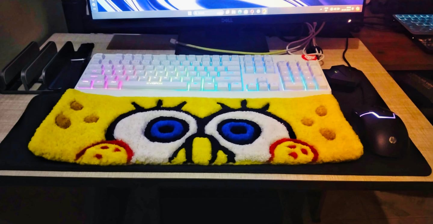 Customer photo review of SpongeBob Rug | LetsRug.in
