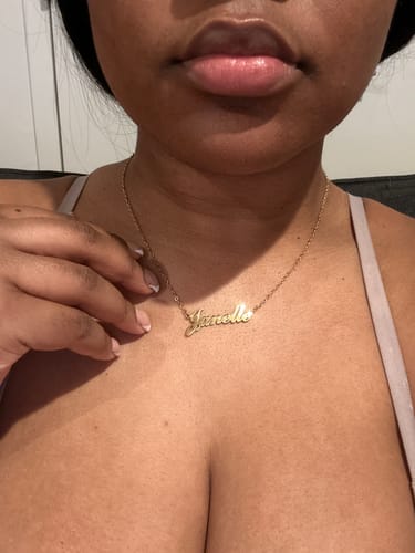 Customer photo review of Personalized Name Necklace