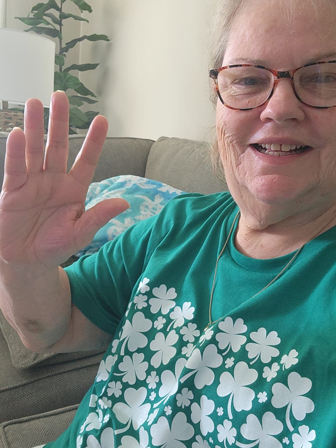 Customer photo review of Shamrock Heart St. Patrick's Day Shirt For Women