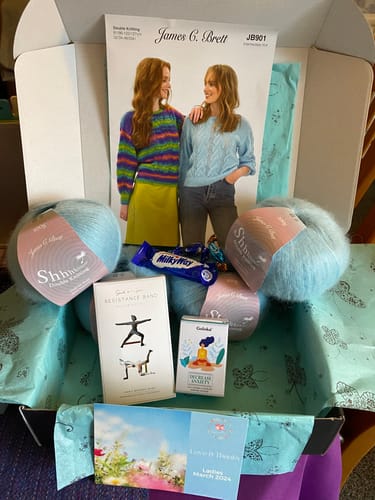 Customer photo review of Ladies Mystery Knitting Box