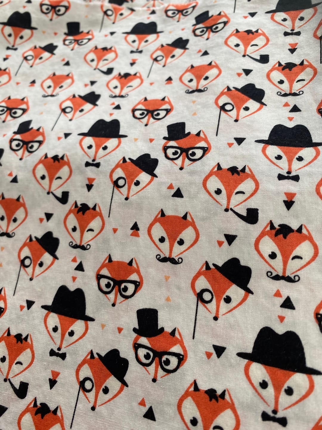 Customer photo review of Fancy Foxes Rose & Hubble Cotton Poplin Fabric